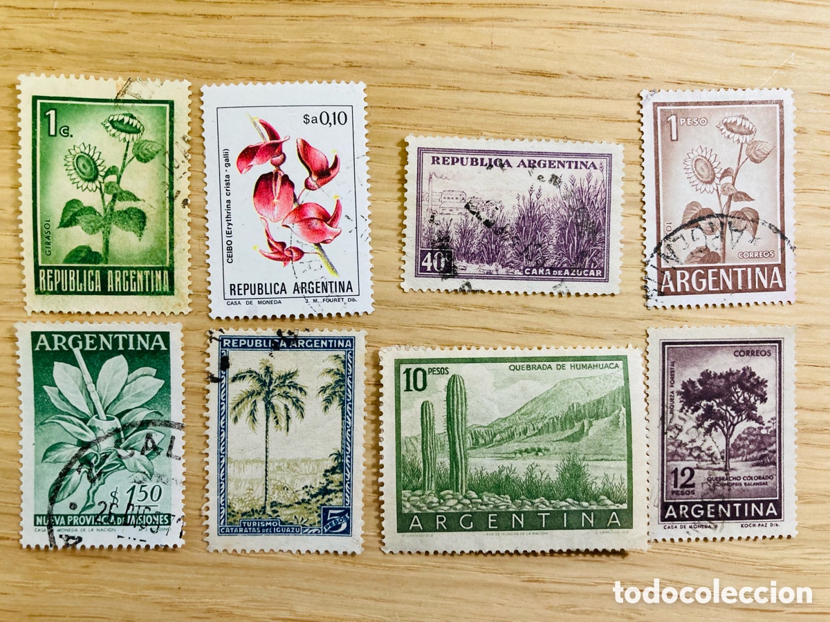 Sellos: Argentina Flora antiguos - Foto 1