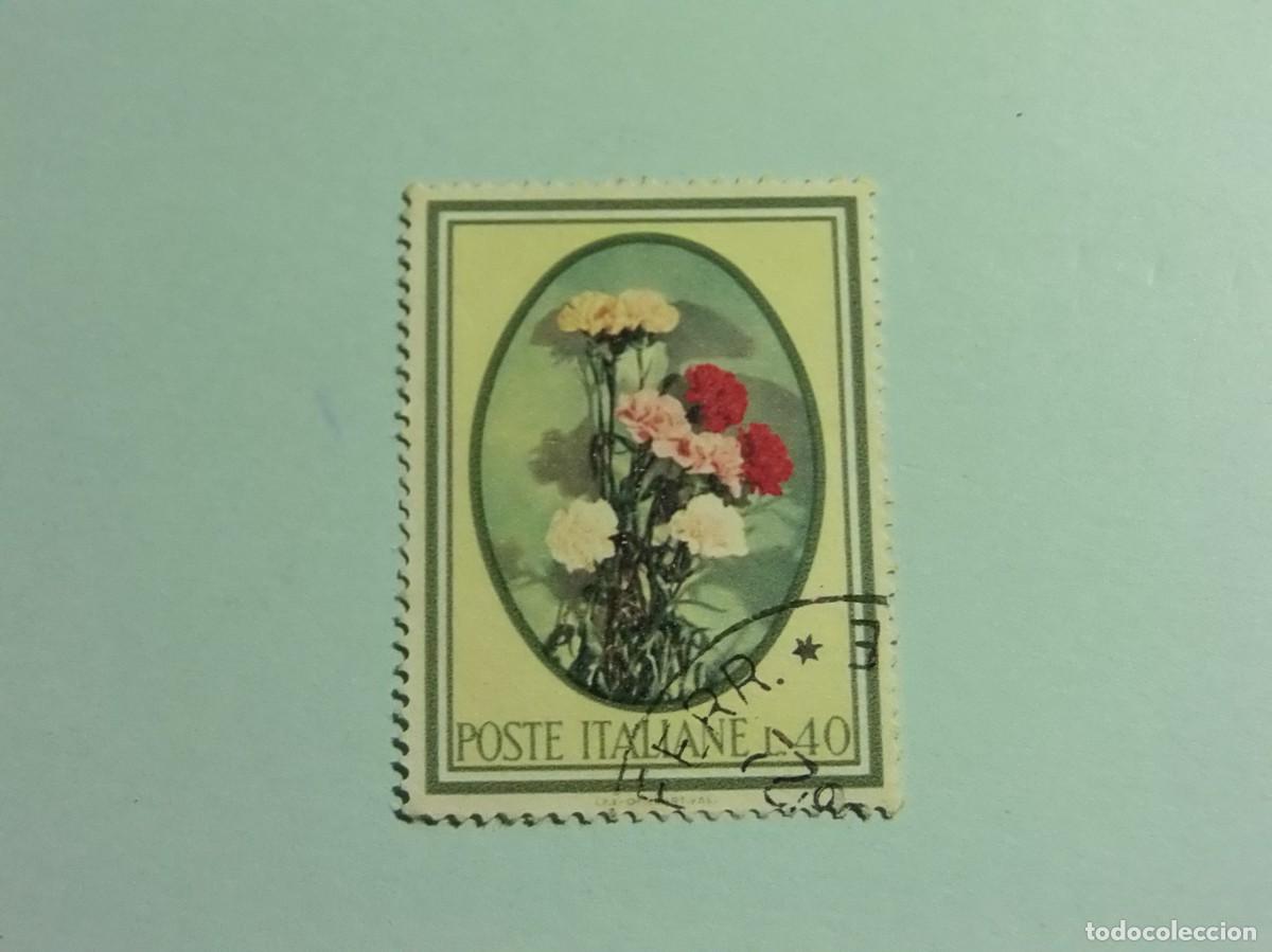 Sellos: ITALIA - FLORA - RACIMO DE CLAVELES. - Foto 1