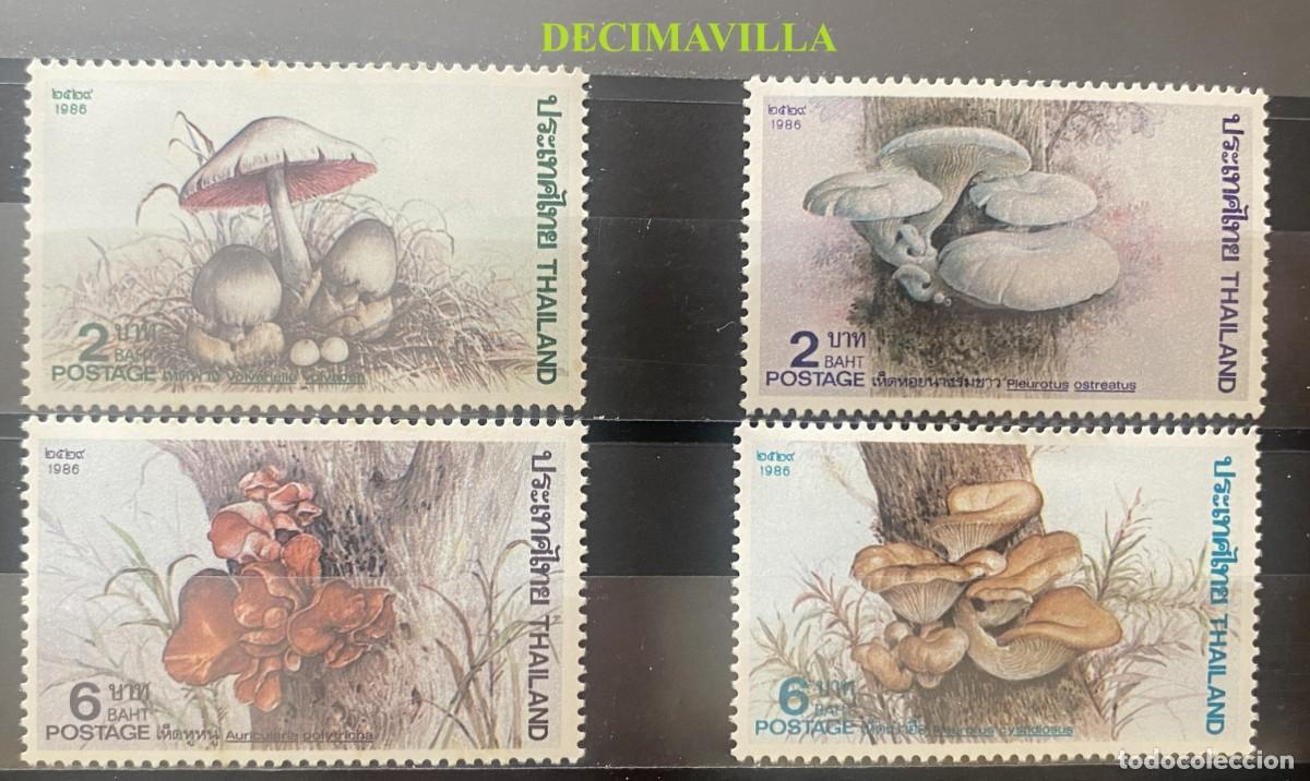 Sellos: FLVA210, TAILANDIA, SETAS, 1986, 1161/64 - Foto 1