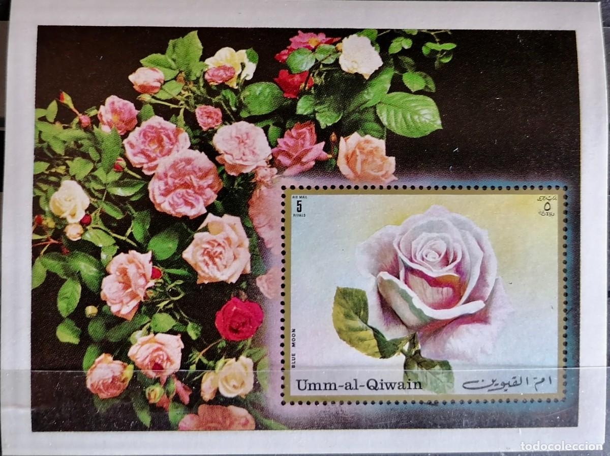 Sellos: UMM AL QIWAIN 1972 - HB ROSAS .- - Foto 1
