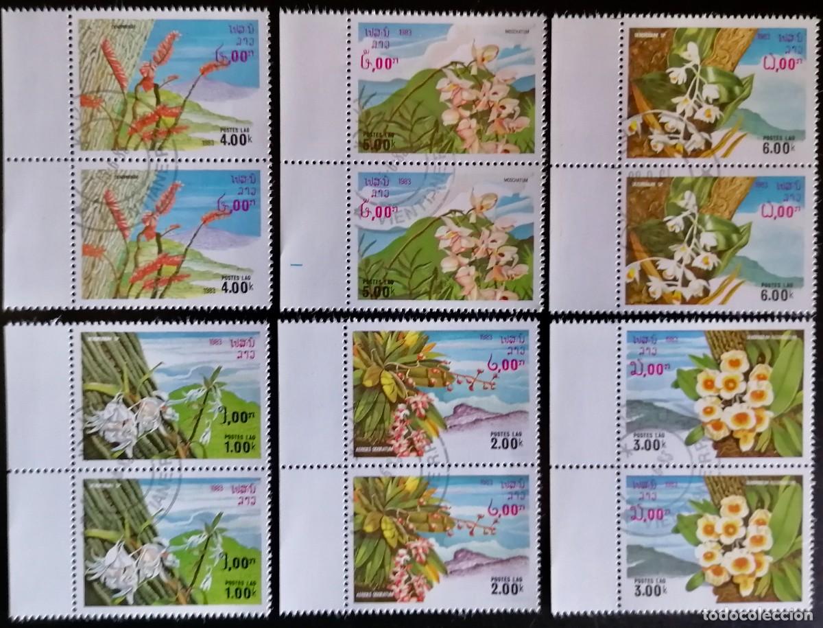 Sellos: LAOS 1983 - ORQUIDEAS .- - Foto 1