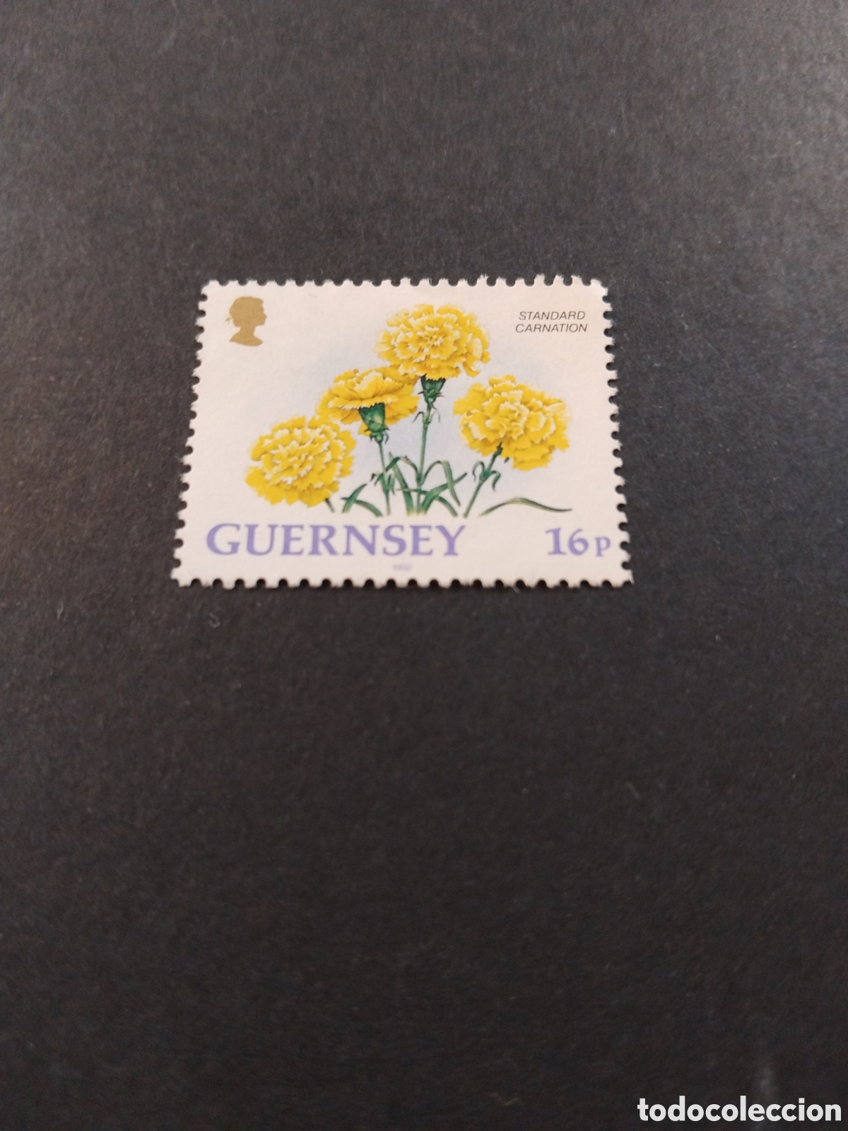 Sellos: Guernsey. 1992. Flores, claveles. - Foto 1