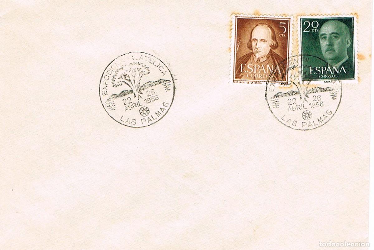 Sellos: A&Ntilde;O 1956, LAS PALMAS DE GRAN CANARIAS, EL DRAGO - Foto 1