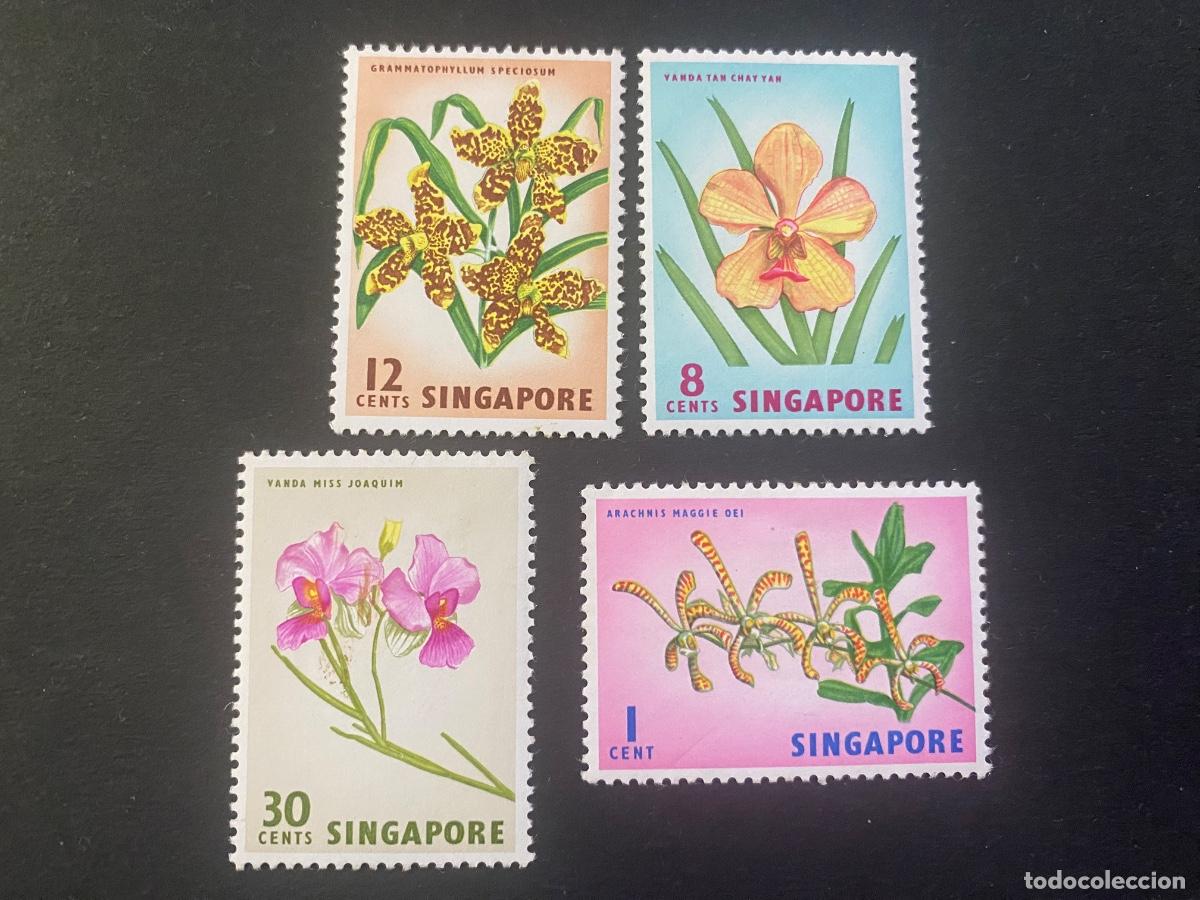 Sellos: Flora Singapur Orqu&iacute;deas - Foto 1