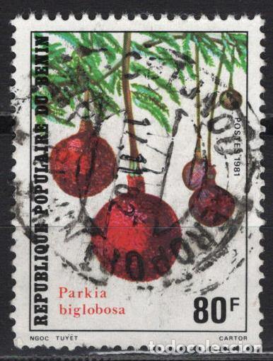 Sellos: BENIN 1981 usado FLORA Yvert 526 - Foto 1