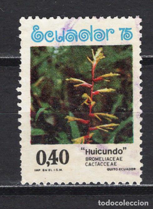 Sellos: ECUADOR 1975 usado FLORA Yvert 939 - Foto 1