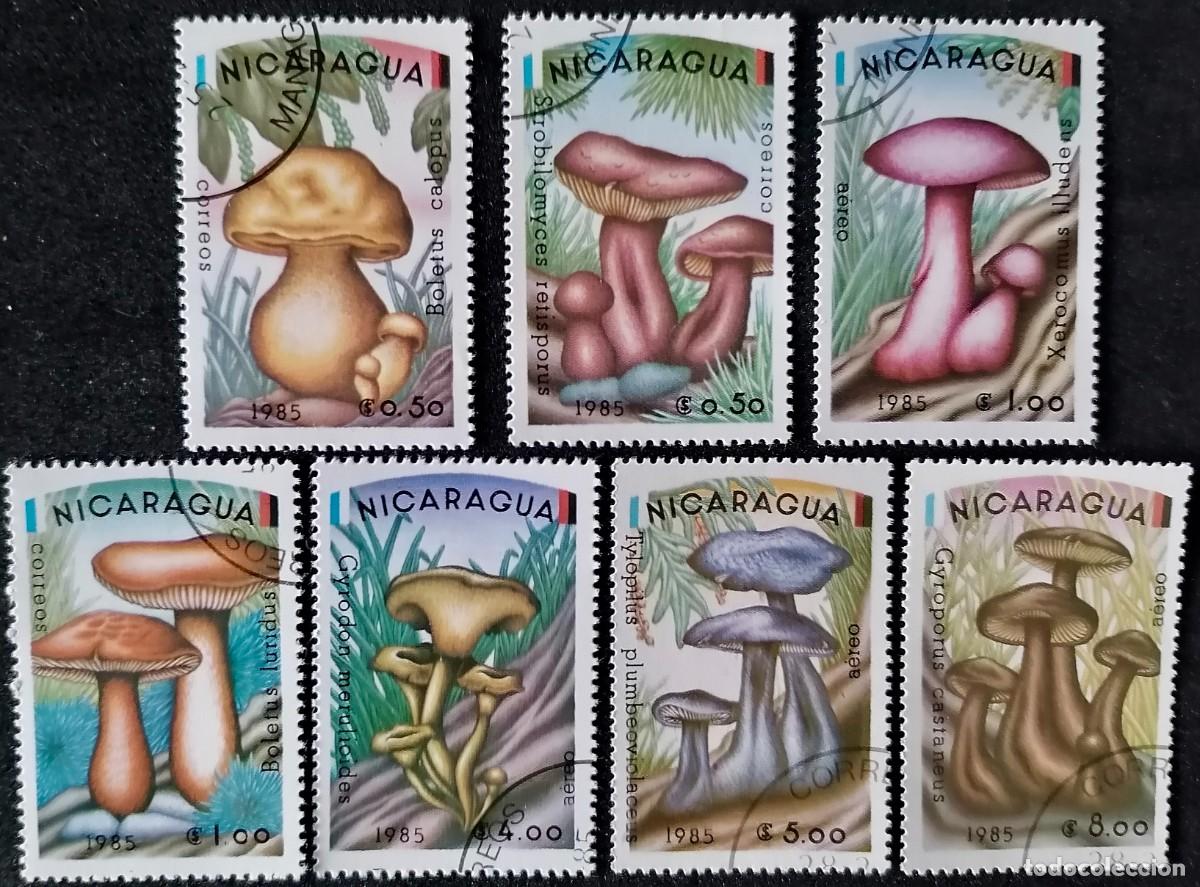 Sellos: NICARAGUA 1985 - SETAS - Foto 1