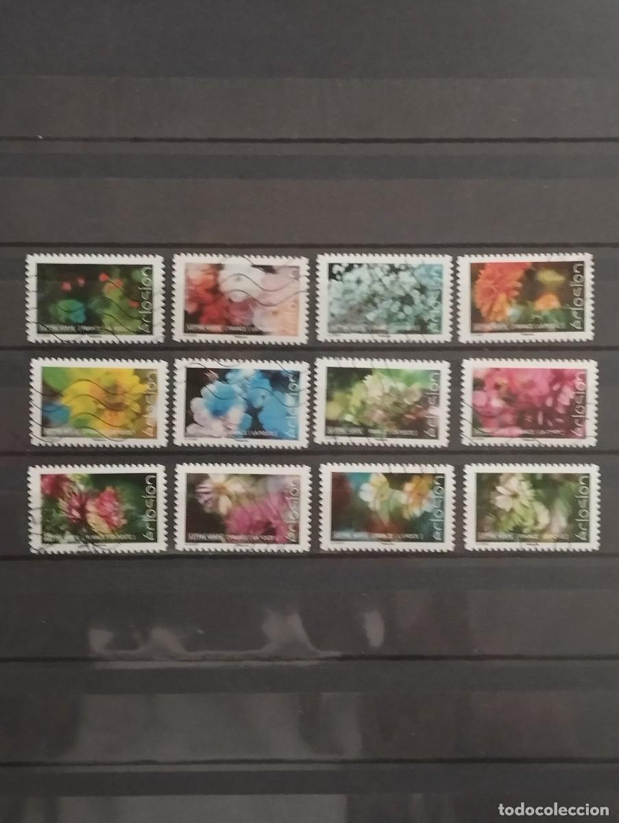 Sellos: 23.04/ Francia. Autoadhesivo. Ser&iacute;a completa en usado.