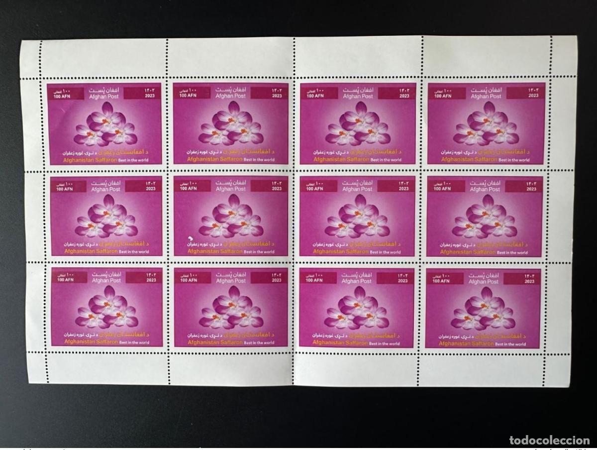 Sellos: Afganist&aacute;n 2023 Mi.? Azafr&aacute;n &laquo;cuesti&oacute;n talib&aacute;n&raquo; (error) Flor en hoja de