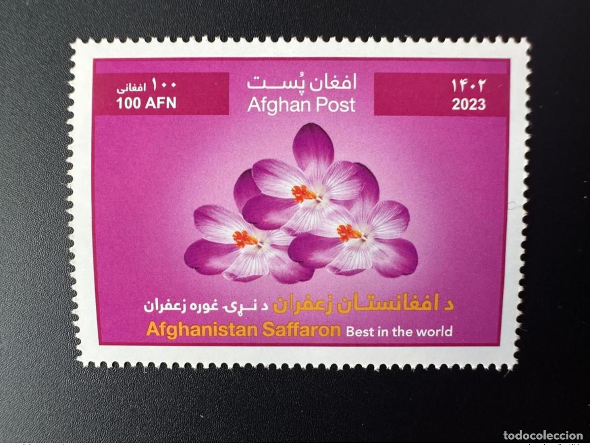 Sellos: Afganist&aacute;n 2023 Mi.? Azafr&aacute;n &laquo;cuesti&oacute;n talib&aacute;n&raquo; (error) Flor de