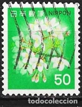 Sellos: Jap&oacute;n 1980 - Mi 1443A - YT 1345 - Flores de cerezo