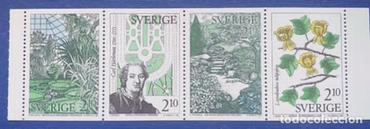 Sellos: SELLOS TEMA FLORES SUECIA 1987 1432/35 4v. Nuevos