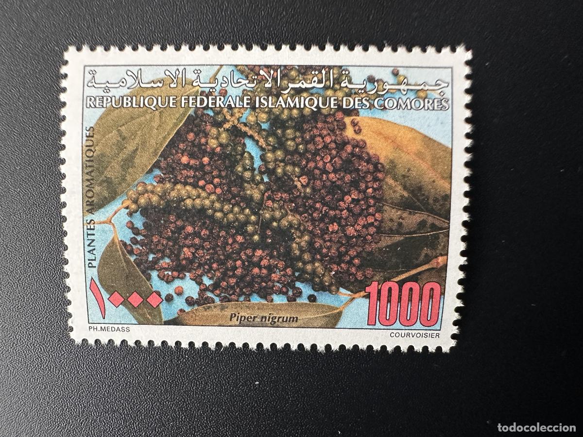Sellos: Comoras Komoren 1997 Mi. 1161 Plantas arom&aacute;ticas Piper nigrum