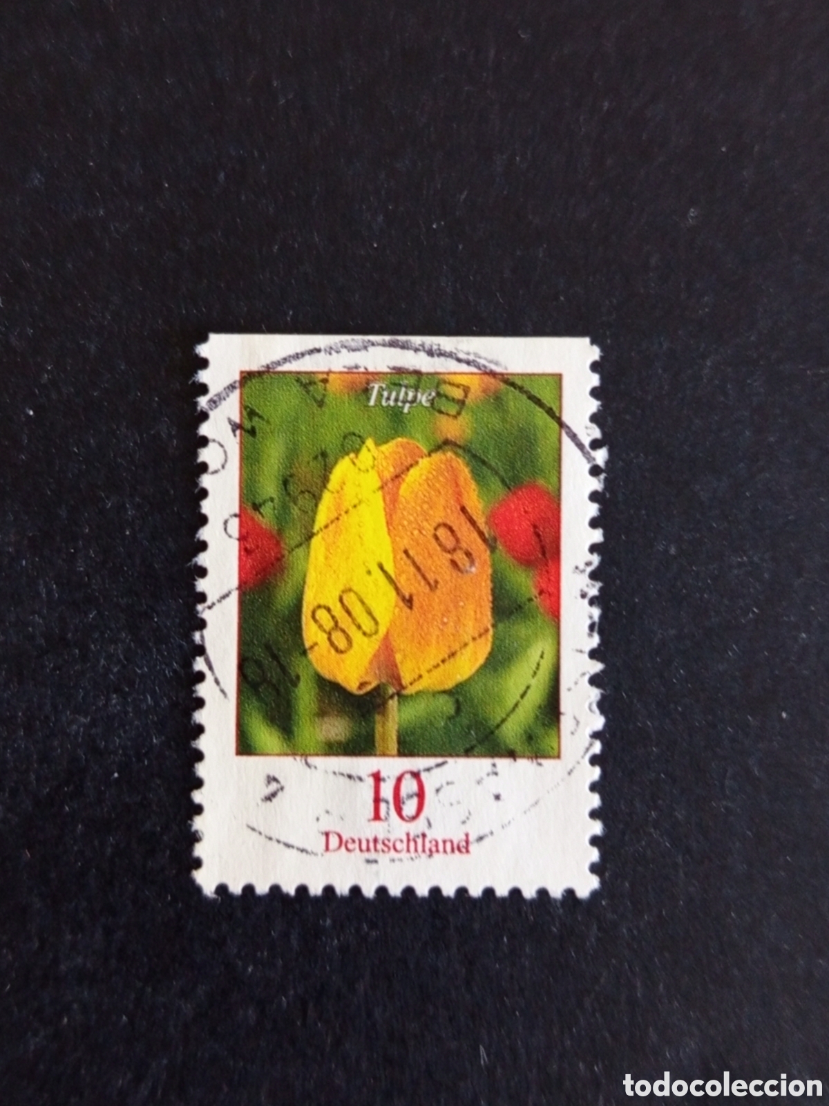 Sellos: Alemania, 2005. Flora: tulip&aacute;n . Margen superior sin dentado. Pedido m&iacute;nimo 3 &euro;. Ver fotos .