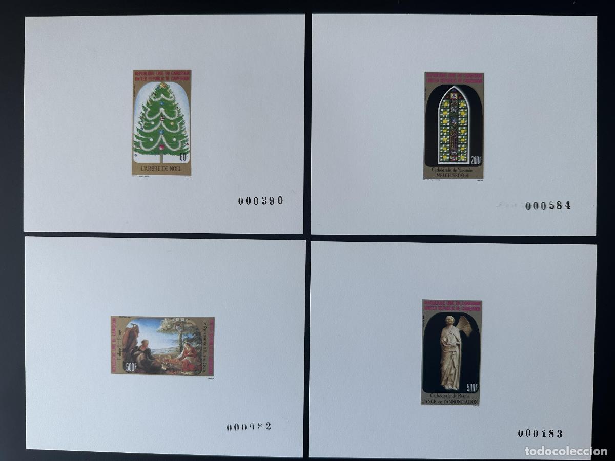 Sellos: Camer&uacute;n 1983 Mi. 1028 - 1031 Proof Luxe No&euml;l Christmas Weihnachten