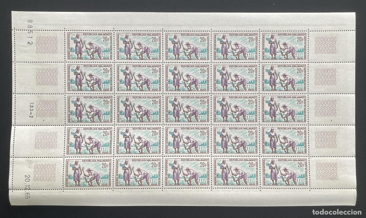 Sellos: Madagascar 1966 YT 419 reforestaci&oacute;n deber nacional plantaci&oacute;n