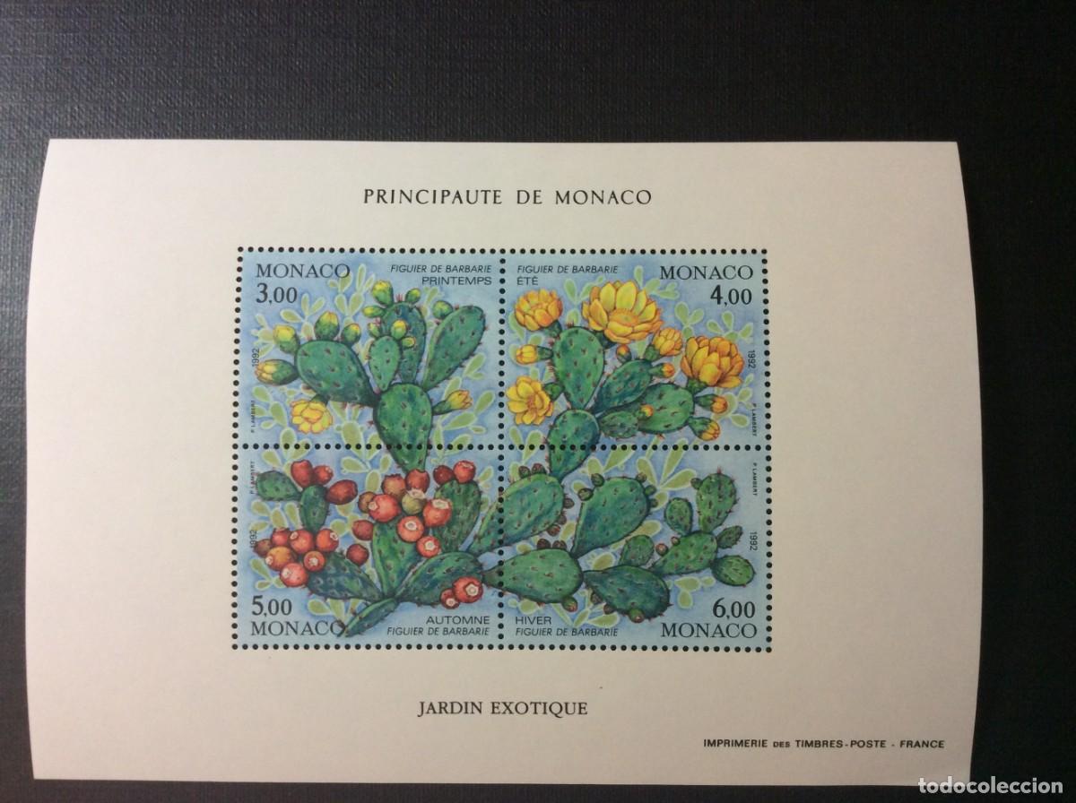 Sellos: MONACO N&ordm; YVERT HB 55*** A&Ntilde;O 1991. FLORA. LAS CUATRO ESTACIONES DEL HIGO CHUMBO