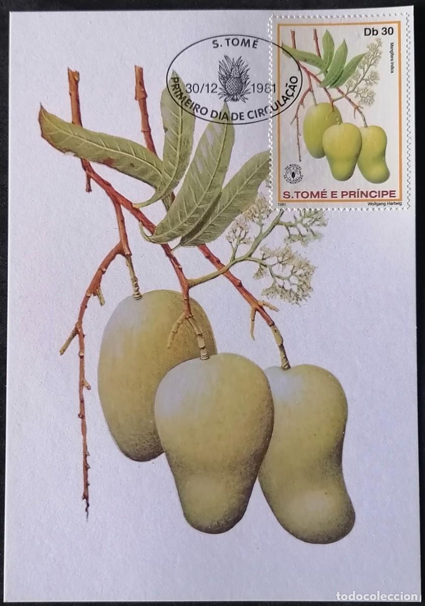 Briefmarken: SANTO TOM&Eacute; 1981 - TARJETA M&Aacute;X / D&Iacute;A DE LA ALIMENTACI&Oacute;N .