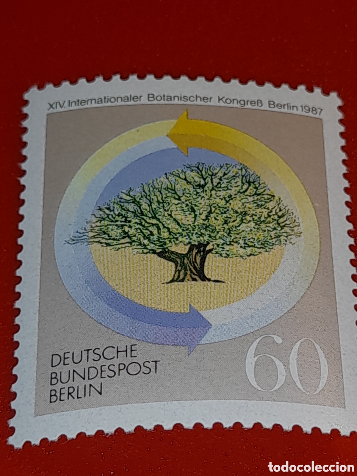 Sellos: Sello Alemania, Berlin nuevo 1987. Congreso botanico inter. Arbol. Plantas. Flores. Flora Naturaleza