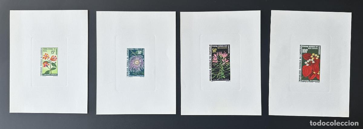 Stamps: Camer&uacute;n 1970 Mi. 606 - 609 flores a prueba de lujo Fleurs Flowers Blumen