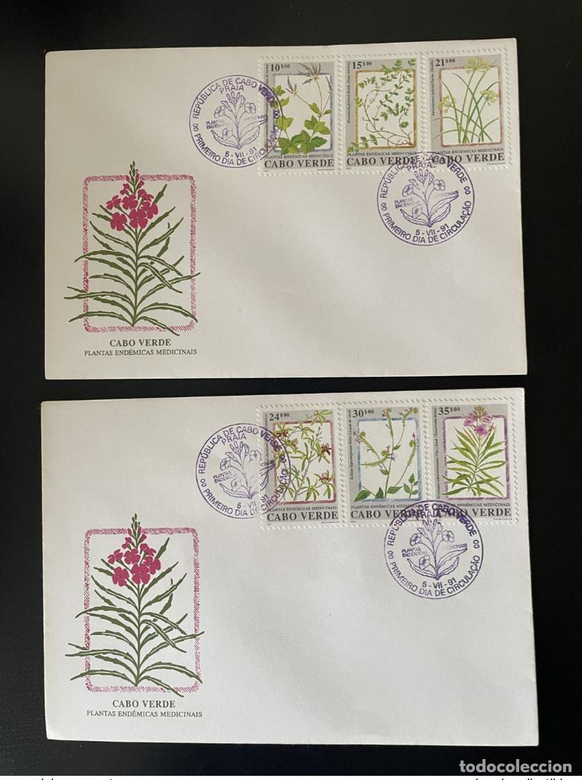 Sellos: Cabo Verde 1991 Mi. 614 - 619 FDC Plantas end&eacute;micas medicinales