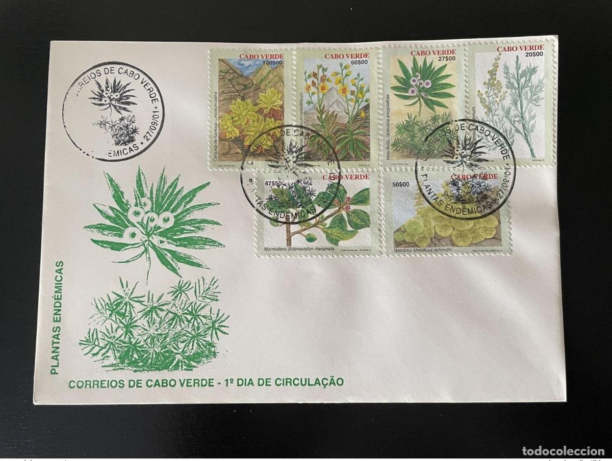 Selos: Cabo Verde 2001 Mi. 795 - 800 FDC Plantas Endemicas
