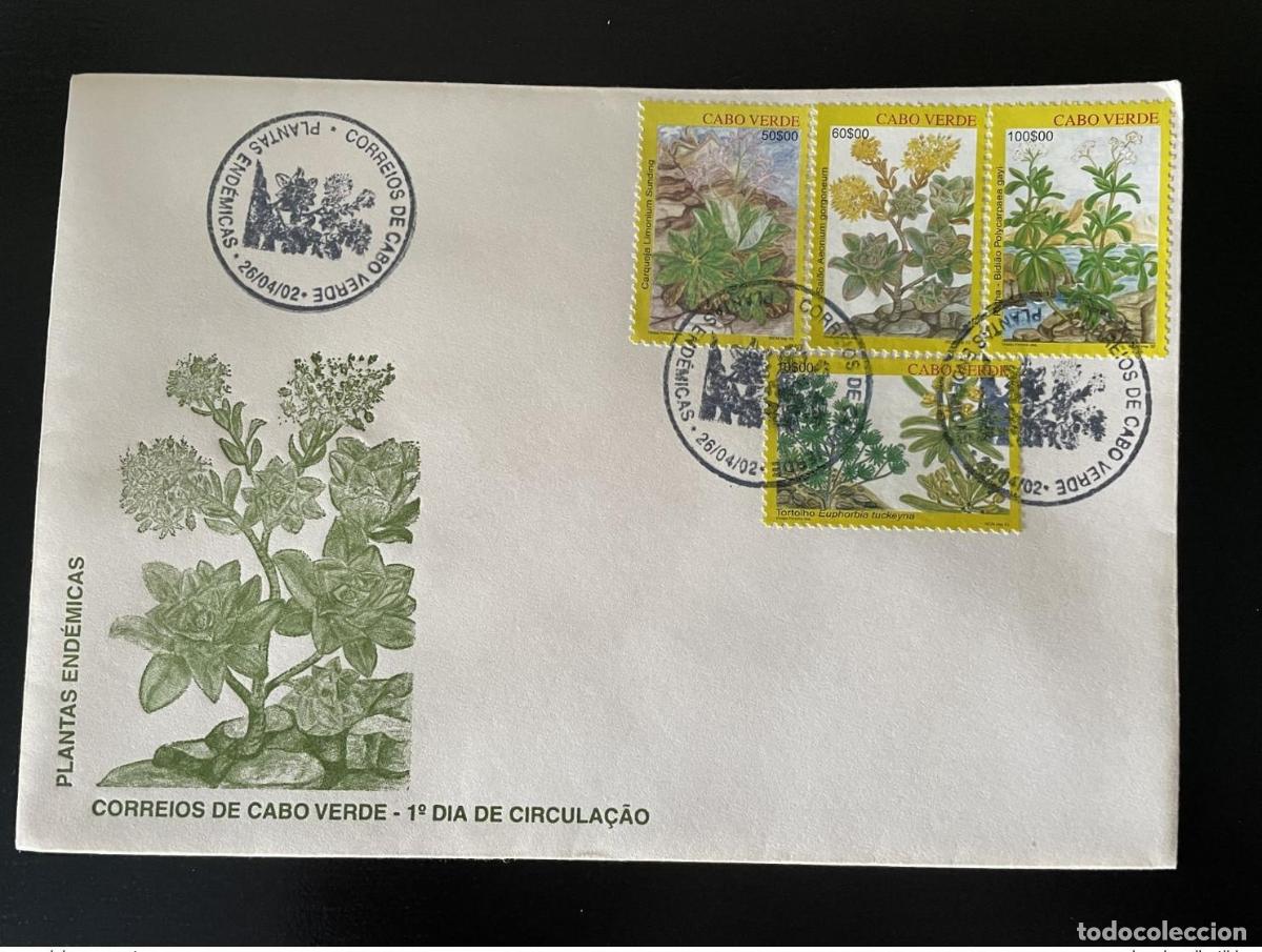 Selos: Cabo Verde 2002 Mi. 803 - 806 FDC Plantas Endemicas