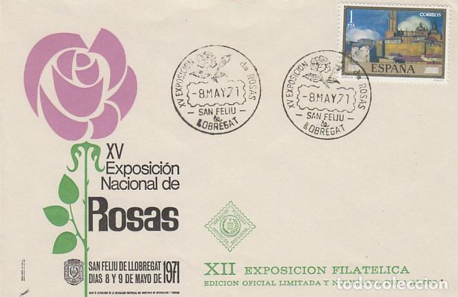 Stamps: A&Ntilde;O 1971, SAN FELIU DE LLOGBREGAT, EXPOSICION NACIONAL DE ROSAS