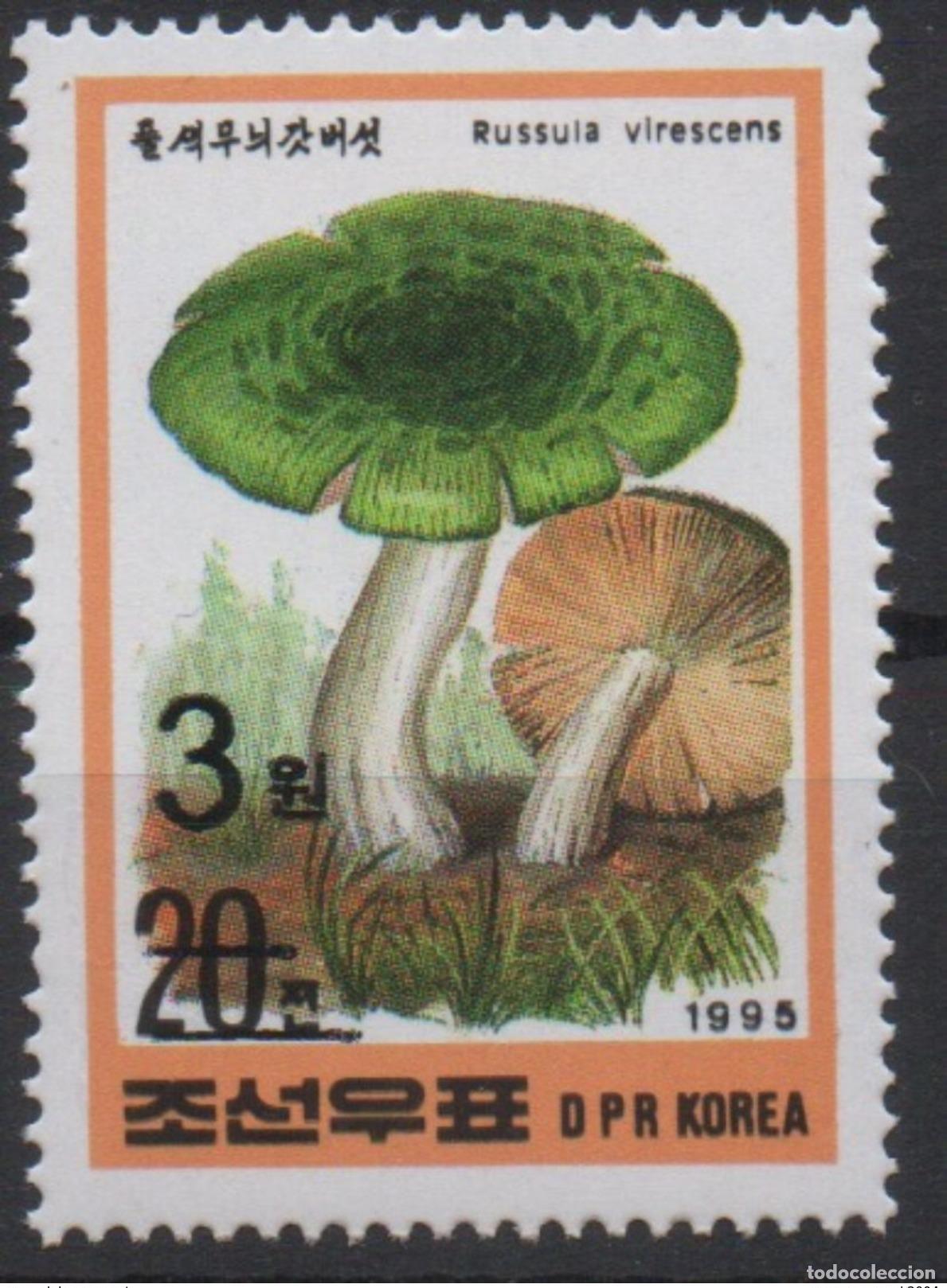 Sellos: Korea 2006 Mi. 5060 negro sobrecargado Black Flora Mushroom Pilz MNH RARE