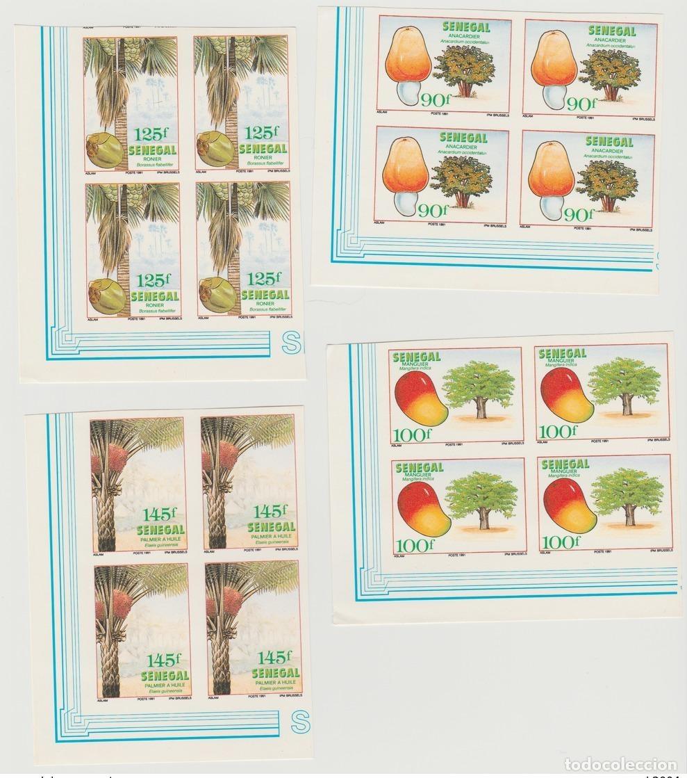 Sellos: Senegal 1991 &Aacute;rboles frutales sin aserrar B&auml;ume Fr&uuml;chte Fruits
