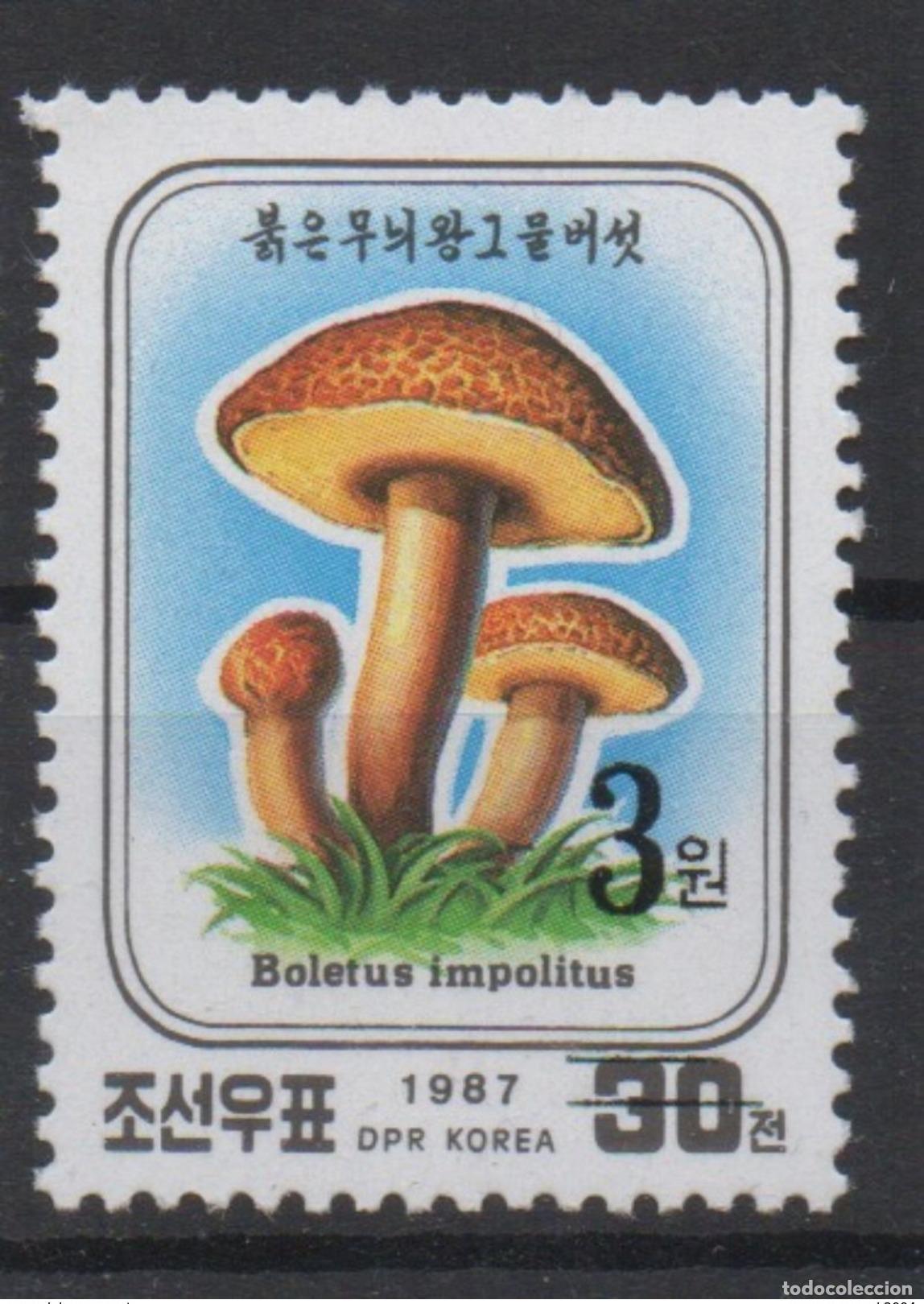 Sellos: Korea 2006 Mi. 5047 Sobreimpresi&oacute;n Flora Mushroom Pilz MNH RARE