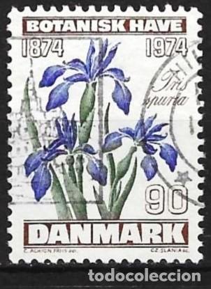 Sellos: Dinamarca 1974 - Mi 575 - YT 584 - Flores : Iris