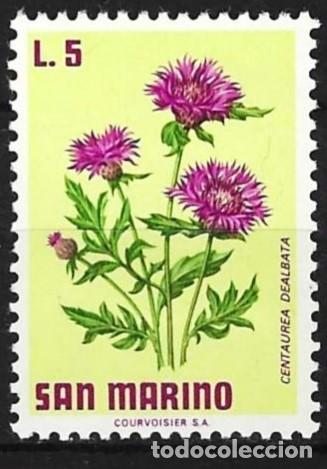 Sellos: San Marino 1971 - Mi 988 - YT 795 - Flores - MNH**