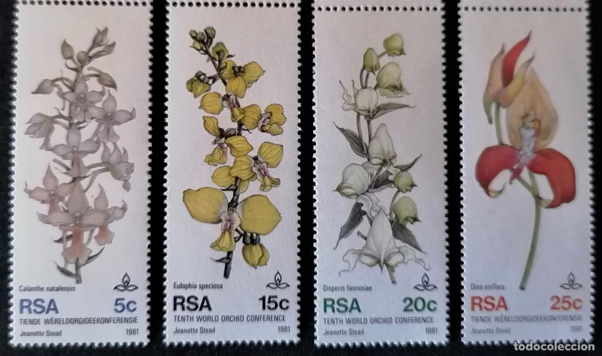 Sellos: SUD&Aacute;FRICA 1981 - FLORES / ORQUIDEAS .