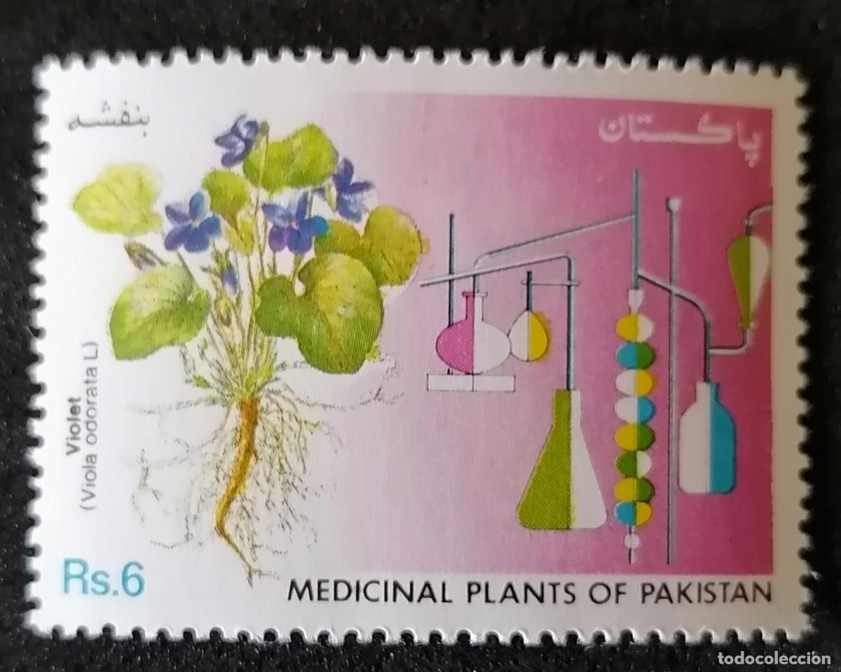 Sellos: PAKIST&Aacute;N 1992 - PLANTAS MEDICINALES .