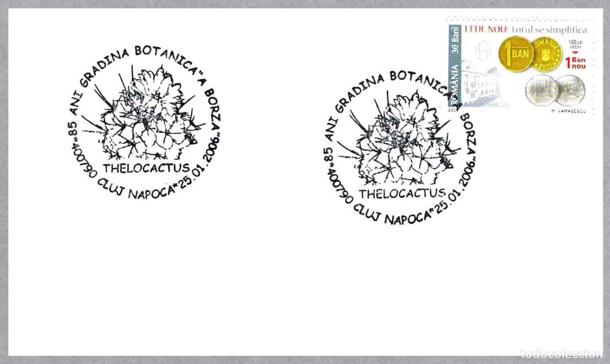 Sellos: Matasellos - FLORA - CACTUS - THELOCACTUS. Cluj Napoca, Rumania, 2006