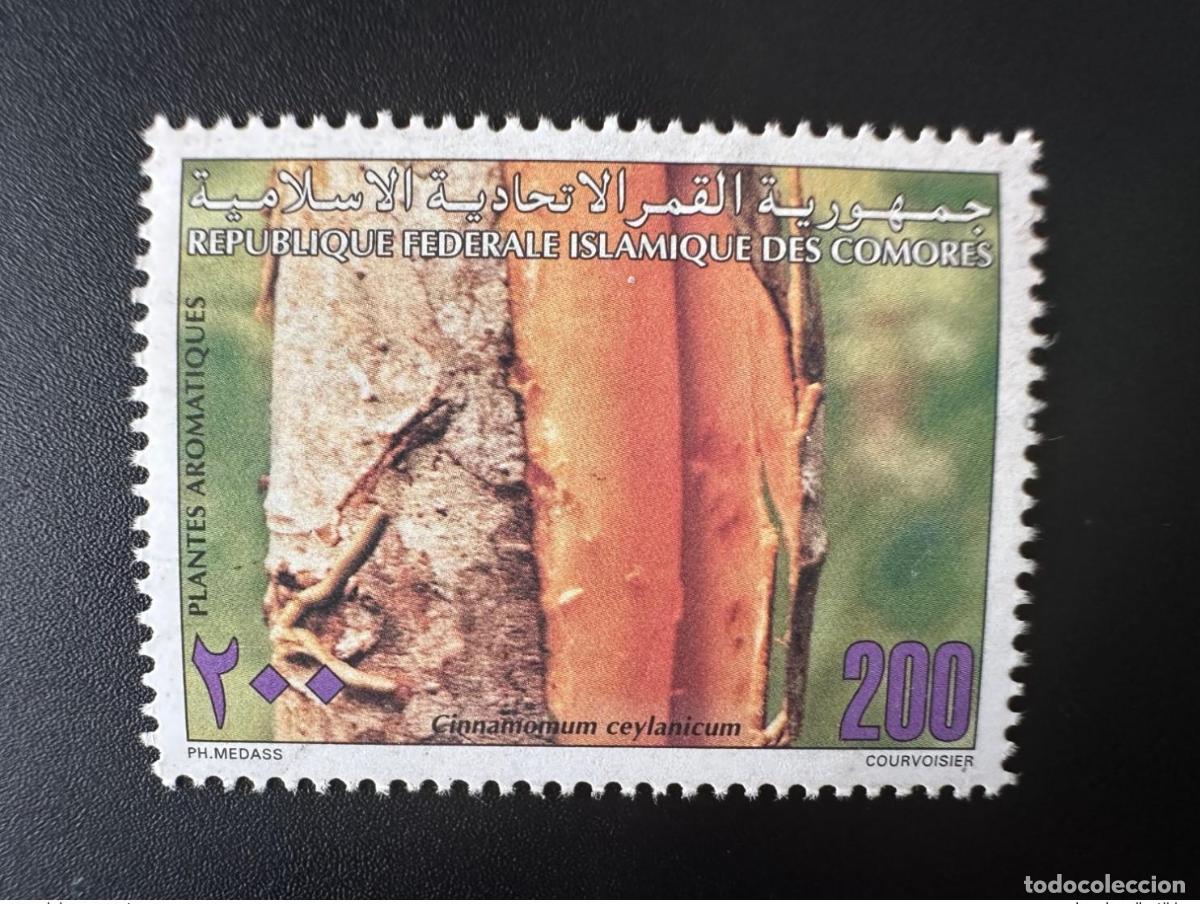 Sellos: Comoras 1997 Mi. 1158 Plantas arom&aacute;ticas Cinnamomum Ceylanicum