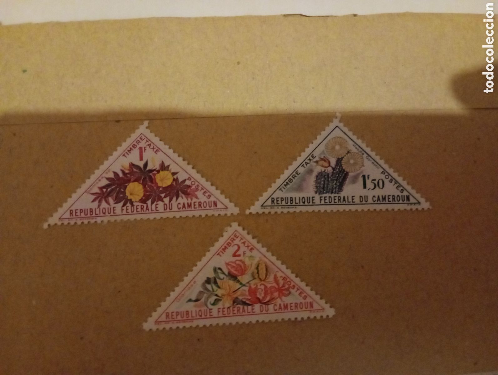 Sellos: Camer&uacute;n flores 1963 .....