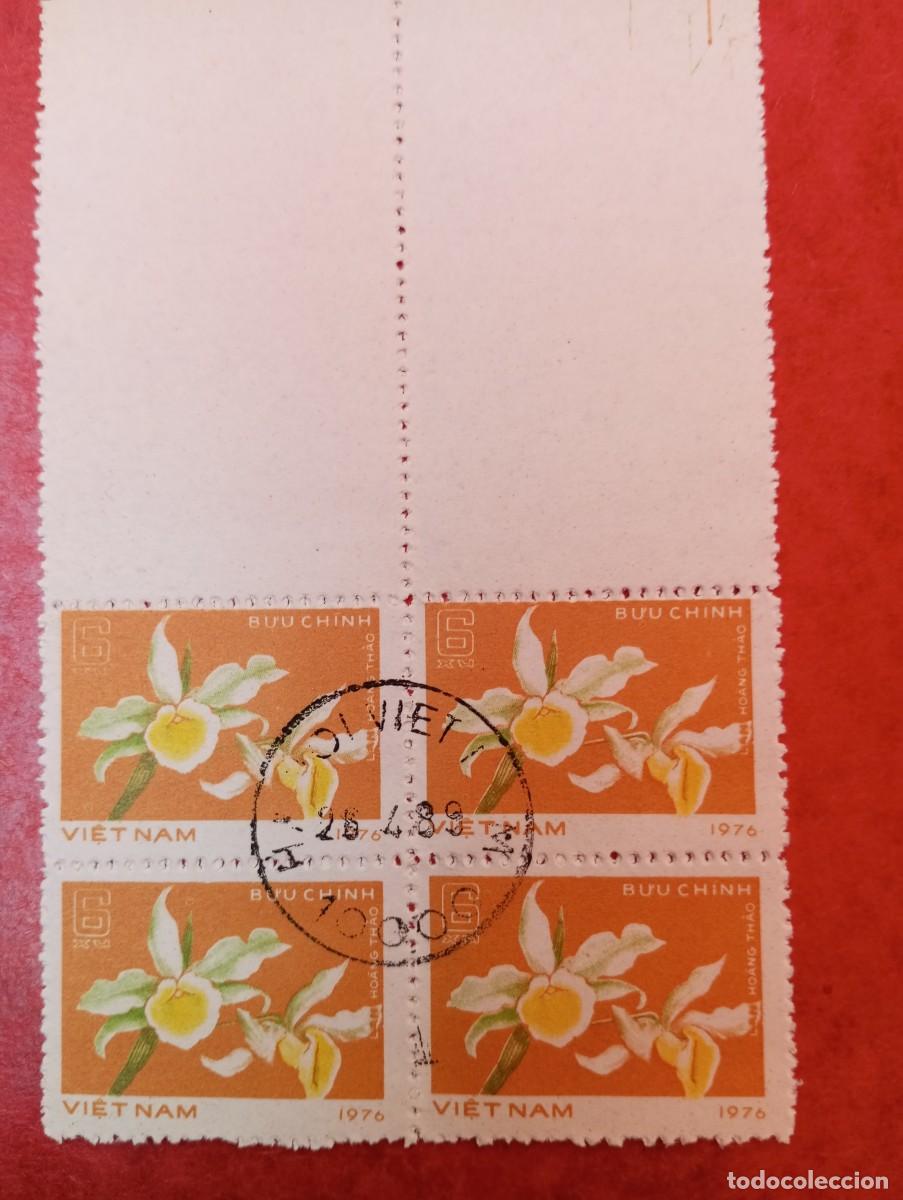 Sellos: VIETNAM, FLORES, 1976