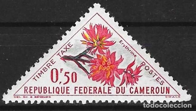 Sellos: Camer&uacute;n 1963 - Mi P36 - YT T36 - Flores - MH* ( Sello de tasa )