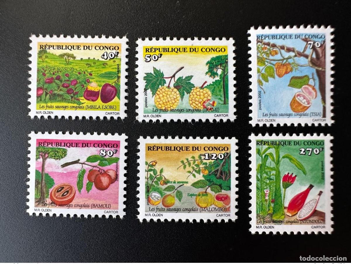 Sellos: Congo 2002 Mi. 1747 - 1752 Les Fruits Sauvages congolais Fruchte
