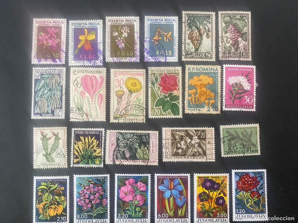 Sellos: Flora, lote de sellos