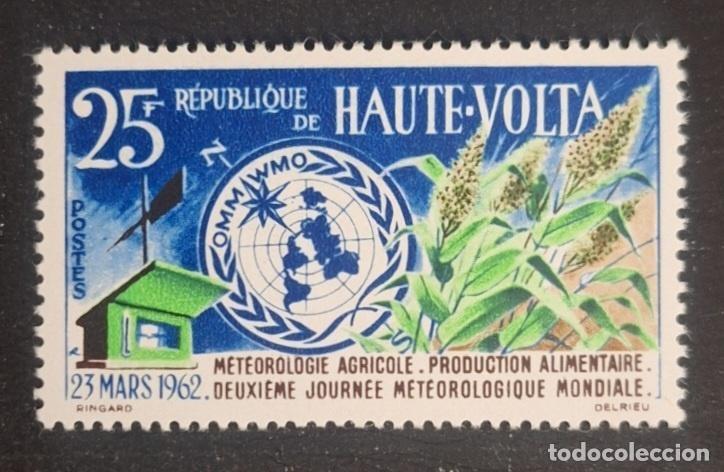 Sellos: Alto Volta 1962 Mi. 99 D&iacute;a Meteorol&oacute;gico Mundial OMM agricultura
