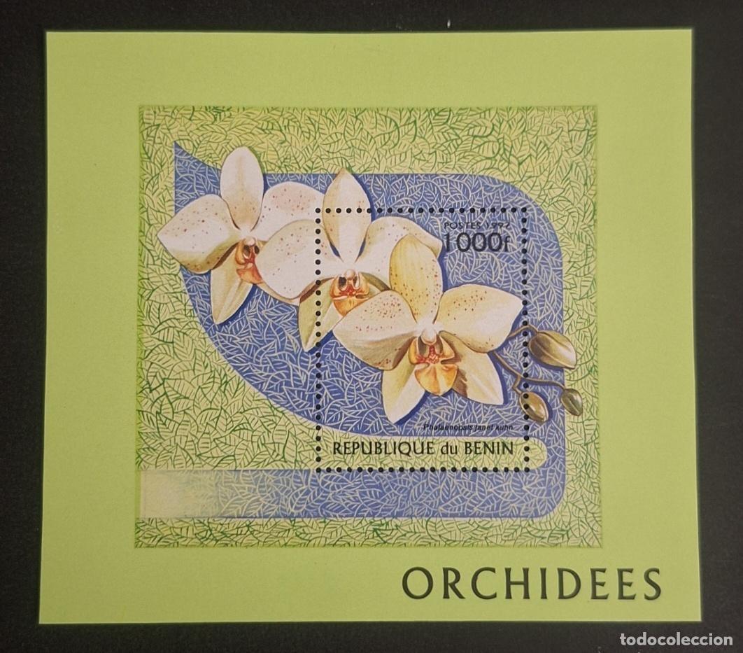 Sellos: Ben&iacute;n 1997 Mi. Bl. 29 Orqu&iacute;deas Phalaenopsis flores tropicales flora