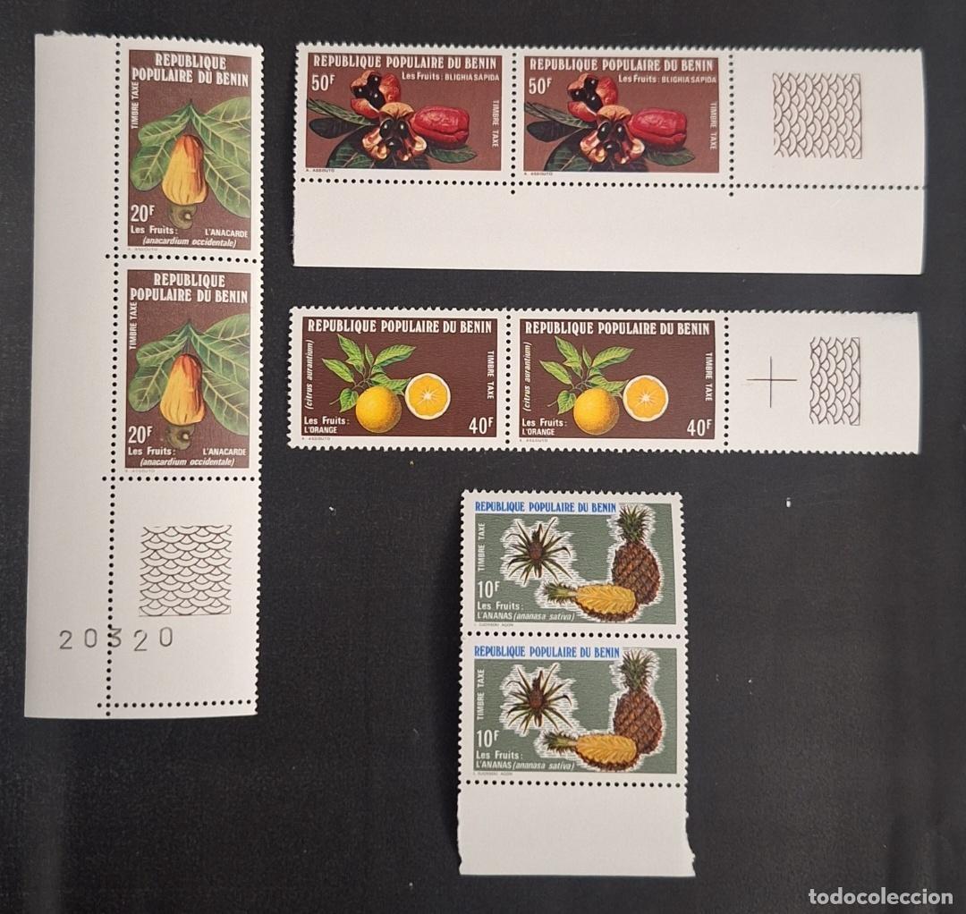 Sellos: Ben&iacute;n 1978 Mi. 5-8 tasa pares frutas anacardo pi&ntilde;a naranja