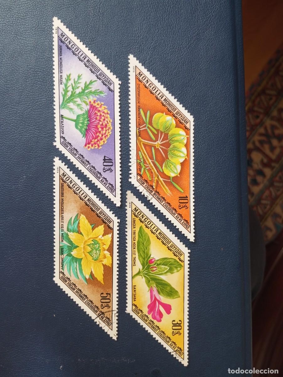 Sellos: FLORES, SELLOS DE MONGOLIA