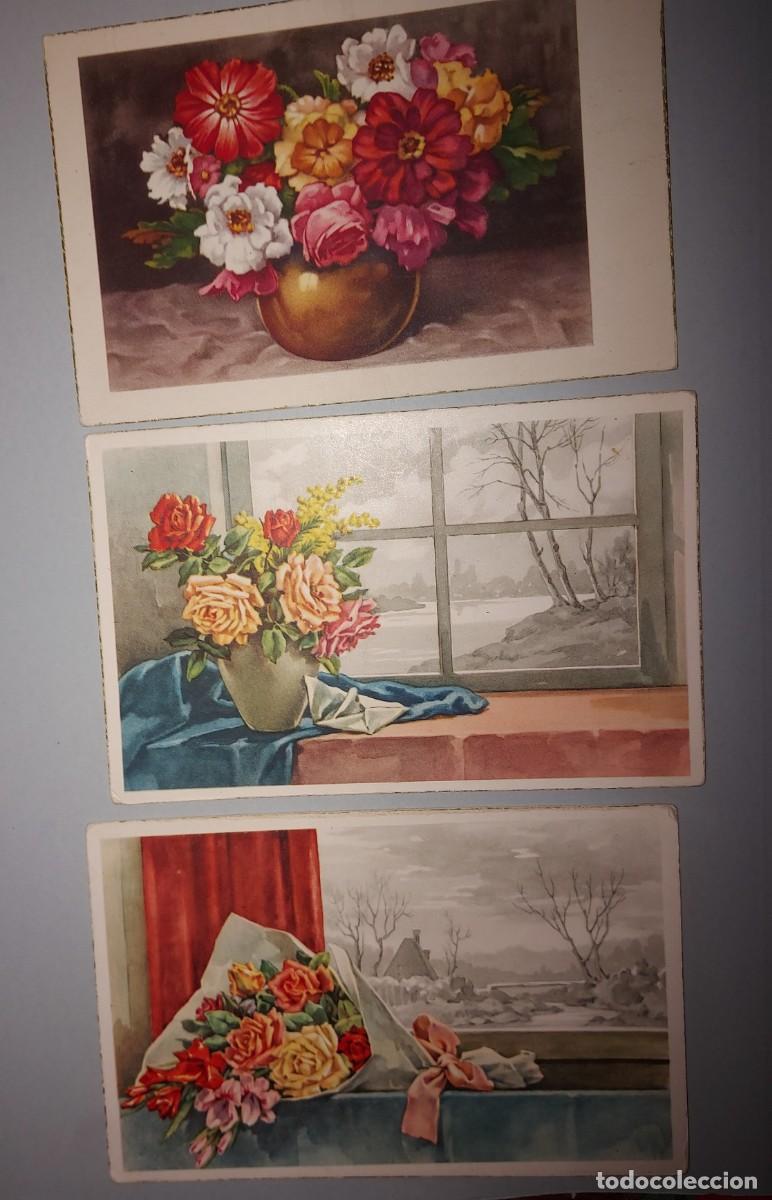 Sellos: ANTIGUAS TARJETAS POSTALES, FLORES