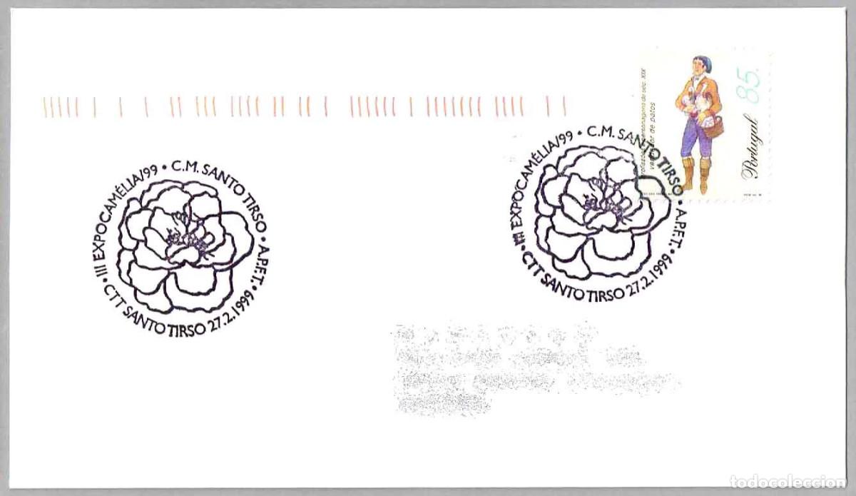 Sellos: Matasellos FLORA - III EXPOCAMELIA'99 - CAMELIA. Santo Tirso, Portugal, 1999