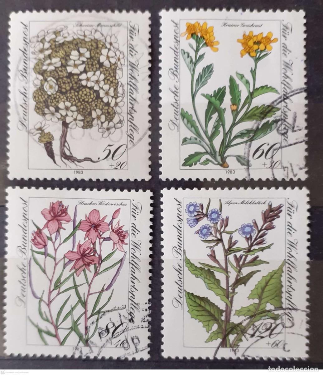 Sellos: ALEMANIA n&deg; 1020/1923&deg; Flora protegida de los Alpes. Serie completa