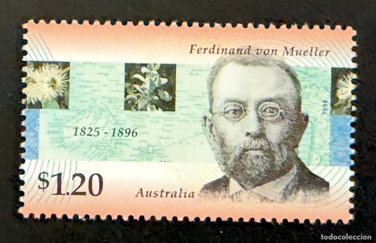 Sellos: Australia 1996 Mi. 1605 emisi&oacute;n conjunta Ferdinand von Mueller bot&aacute;nico